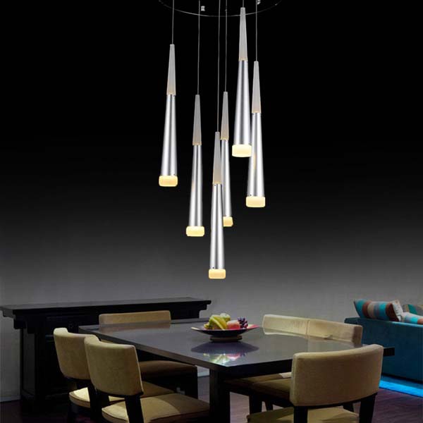 6Heads Elegant LED Pendant Lights for Dining Room