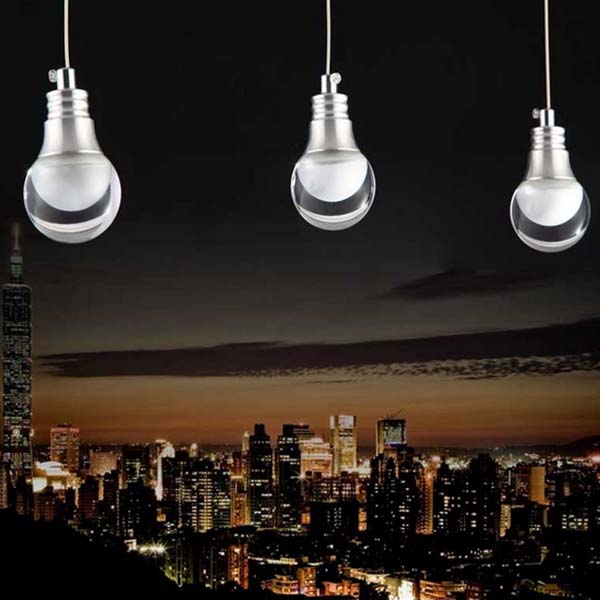 3 Heads LED 'Bulb' Pendant Light