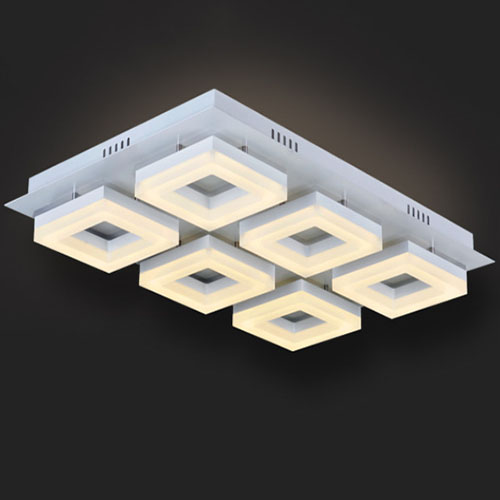 6Heads Square Shape Ceiling Light 