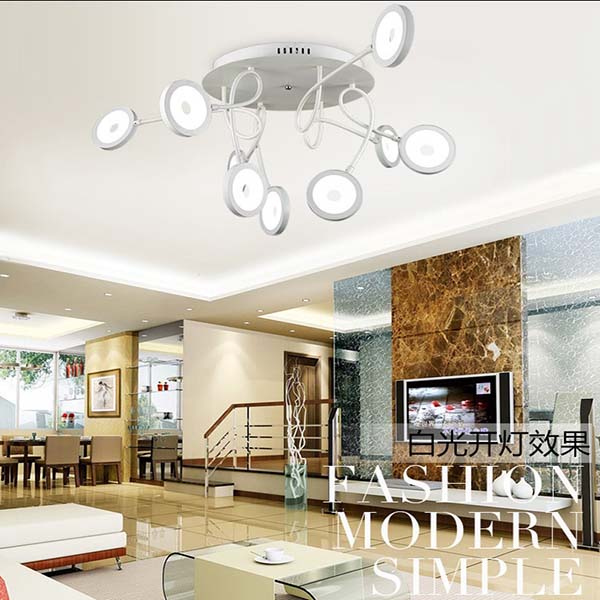 9Heads Unique Design Living Room Ceiling Light