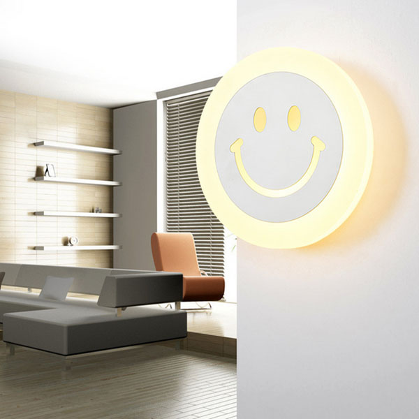 'Smile' LED Acrylic Wall Light