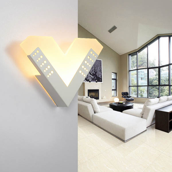 ‘V Shape' LED Acrylic Wall Light