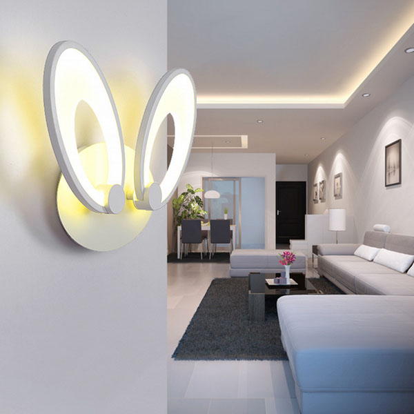 2Heads ‘Rabbit Ears' Design LED Acrylic Wall Light