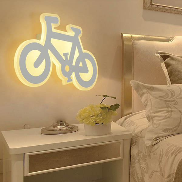 LED Acrylic ‘Bike' Design Wall Light