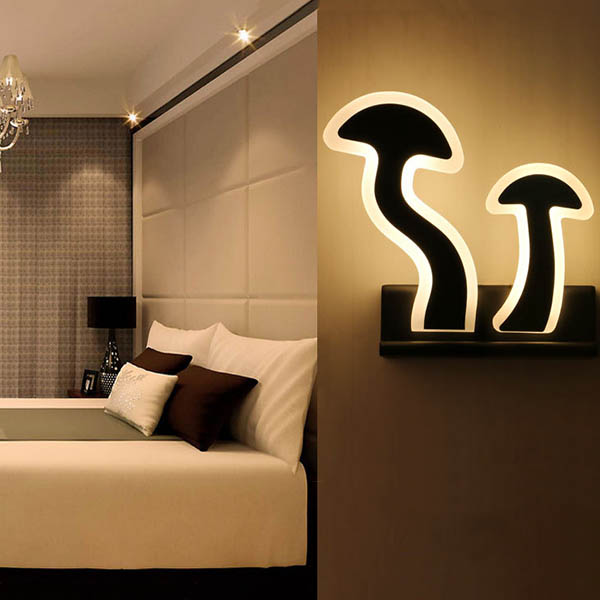 LED Acrylic New Design 'Mushroom’ Wall Light