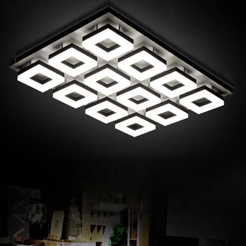 12Heads Square Shape Ceiling Light